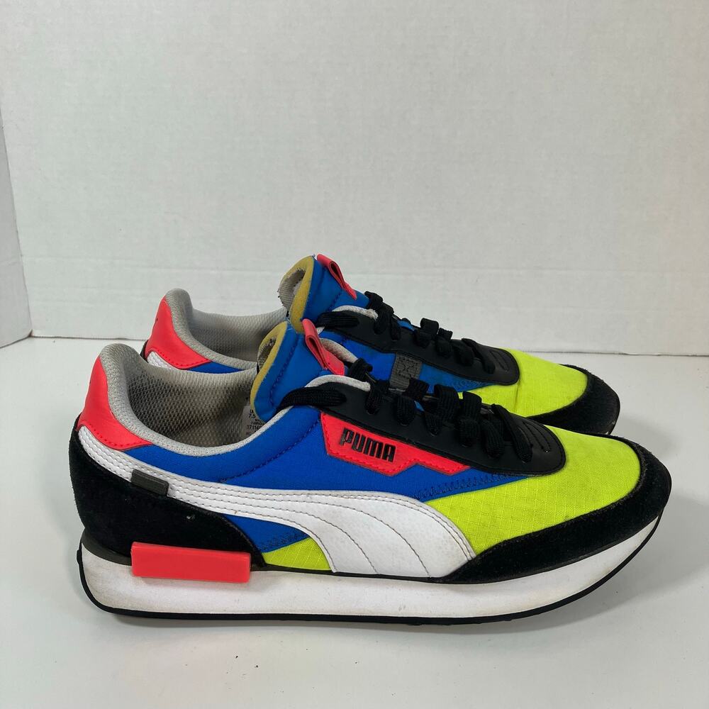 Puma Mens Sz 8.5 Future Rider Play On Colorful Retro Sneakers Mesh Suede - Picture 8 of 16